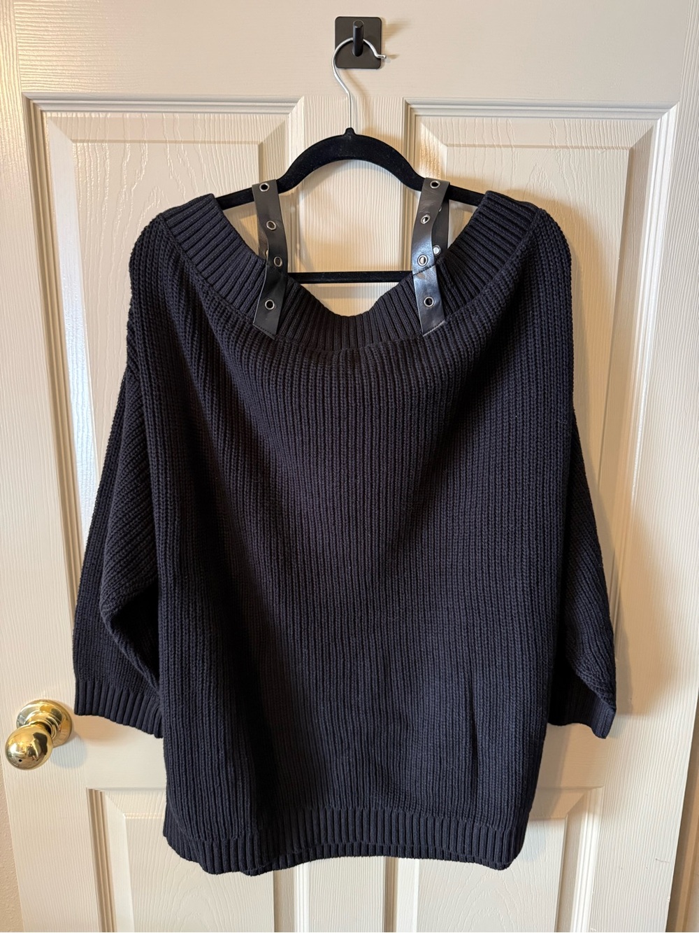 torrid Nightfall Buckle Strap Off-Shoulder Sweater - Picture 3 of 4